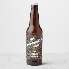 Bedankt van Family Yarn Homey Waardering Bier Etiket