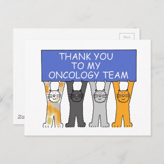 Bedankt van het Oncologieteam Briefkaart (Voorkant / Achterkant)