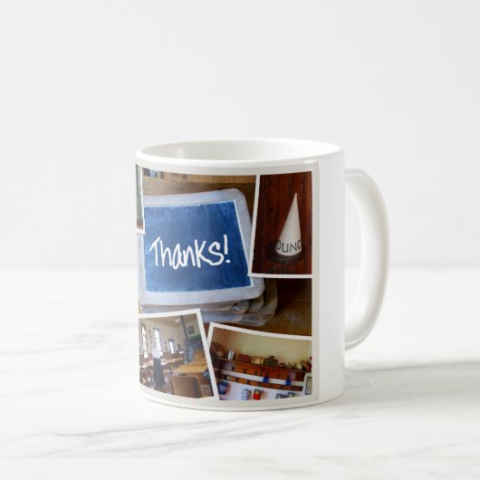 Bedankt van het  schoolhuis! Mok (Voorkant rechts)