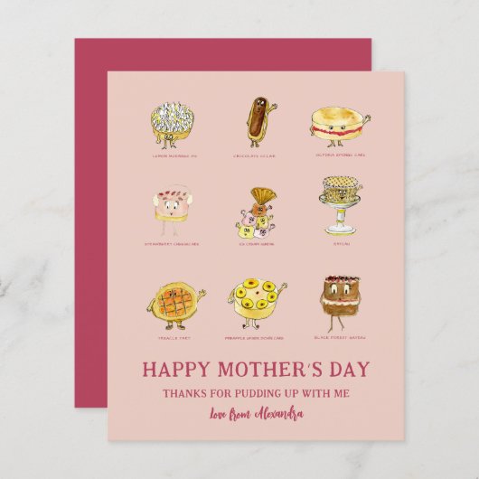 Bedankt van mam voor de begroting van het Gezegde  (Voorkant / Achterkant)