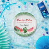 Bedankt van Melon Sweet Watermelon Birthday Papieren Bordje (Feest)