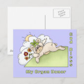 Bedankt van orgaandonoren briefkaart (Voorkant / Achterkant)