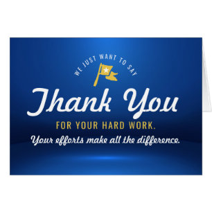 Bedankt van werknemers, een winnaar in bedrijf en