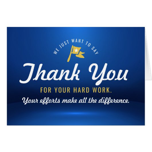 Bedankt van werknemers, een winnaar in bedrijf en  (Voorkant Horizontaal)