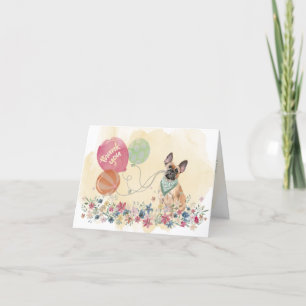Bedankt van You & French Bulldog en ballonnen
