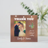 Bedankt vanuit onze achtertuinbruiloft (Staand voorkant)