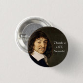Bedankt VEEL, Decartes Button (Voorkant /achterkant)