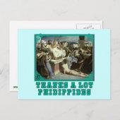 Bedankt Veel Phidippides Grappige Marathon T - shi Briefkaart (Voorkant / Achterkant)