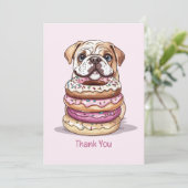 Bedankt Verjaardag Engelse Bulldogs (Staand voorkant)