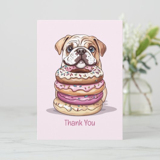 Bedankt Verjaardag Engelse Bulldogs (Staand voorkant)