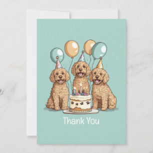Bedankt Verjaardag Goldendoodle Honden