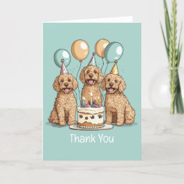 Bedankt Verjaardag Goldendoodle Honden