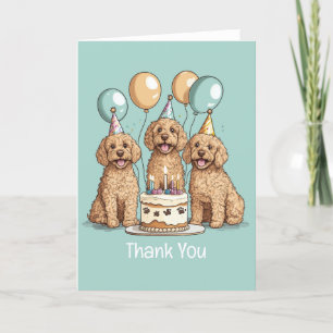 Bedankt Verjaardag Goldendoodle Honden