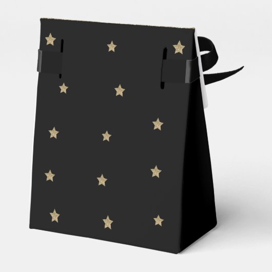 Bedankt Verjaardag Gouden Glitter Sterren Favoriet Bedankdoosjes (Achterkant)