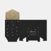 Bedankt Verjaardag Gouden Glitter Sterren Favoriet Bedankdoosjes (Uitgevouwen)