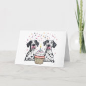 Bedankt Verjaardag Grote Deen Honden Cupcake (Voorkant)
