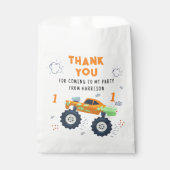 Bedankt Verjaardag Modern Monster Car Trucks Naam Bedankzakje (Voorkant)