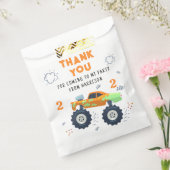 Bedankt Verjaardag Modern Monster Car Trucks Naam Bedankzakje (Gezegeld)