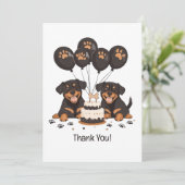Bedankt Verjaardag Rottweiler Honden (Staand voorkant)