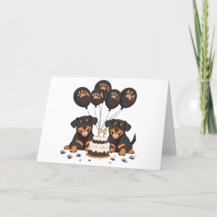 Bedankt Verjaardag Rottweiler Honden