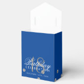 Bedankt Verjaardag Silver Glitter Confetti Royal Bedankdoosjes (Geopend)