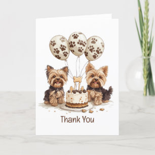 Bedankt Verjaardag Yorkie Dog