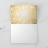 Bedankt Verjaardagsfeest Gold Winter Wonderland (Binnen)