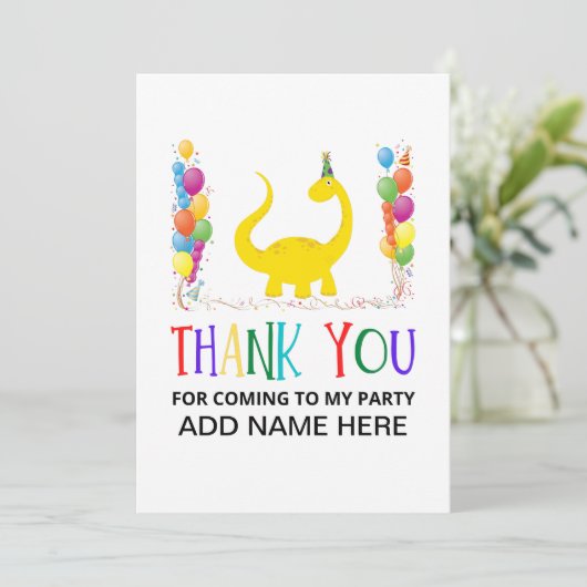 Bedankt Verjaardagskaart (Staand voorkant)