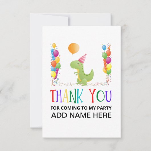 Bedankt Verjaardagskaart (Voorkant)