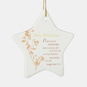 Bedankt verpleegkundige, bruin keramisch ornament (Rechts)