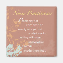 Bedankt verpleegkundige, bruin