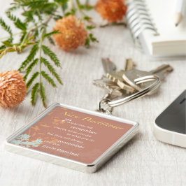 Bedankt verpleegkundige, bruin sleutelhanger