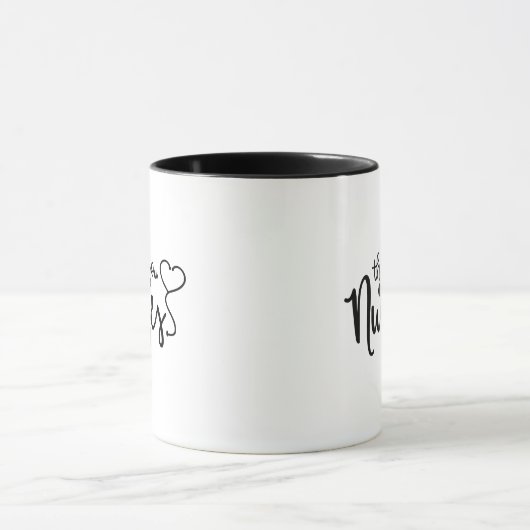 Bedankt verpleegsters | Fancy script Mok (Midden)