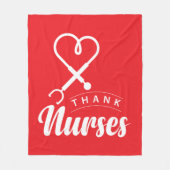 Bedankt verpleegsters fleece deken (Voorkant)