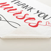 Bedankt verpleegsters | Fun Font Sherpa Deken (3/4)