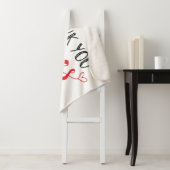 Bedankt verpleegsters | Fun Font Sherpa Deken (In situ)