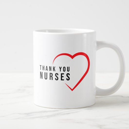 Bedankt verpleegsters | Hartrood Grote Koffiekop (Rechts)