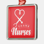Bedankt verpleegsters metalen ornament (Links)