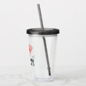 Bedankt verpleegsters | Rood hart Acryl Drinkbeker (Links)