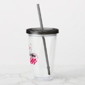 Bedankt verpleegsters | Roze Acryl Drinkbeker (Links)