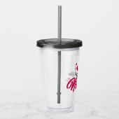 Bedankt verpleegsters | Roze Acryl Drinkbeker (Rechts)
