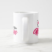 Bedankt verpleegsters | Roze Grote Koffiekop (Achterkant)