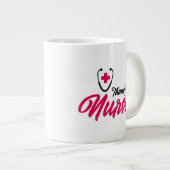 Bedankt verpleegsters | Roze Grote Koffiekop (Voorkant rechts)