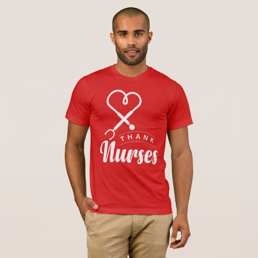 Bedankt verpleegsters t-shirt (Voorkant volledig)