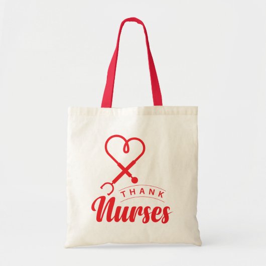 Bedankt verpleegsters tote bag (Voorkant)