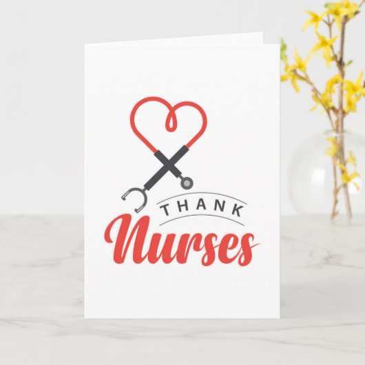 Bedankt Verplegers Kaart (Gele Bloem)