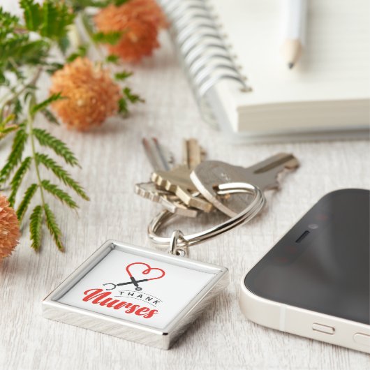 Bedankt Verplegers Sleutelhanger (Zijkant)