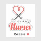 Bedankt Verplegers Sticker (Vel)