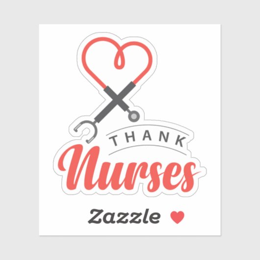 Bedankt Verplegers Sticker (Vel)