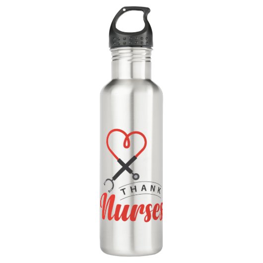 Bedankt Verplegers Waterfles (Voorkant)